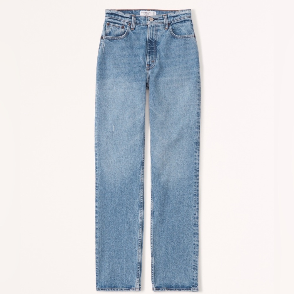 Abercrombie and Fitch Ultra High Rise 90s Straight Jean